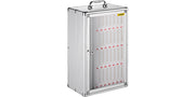 Charger l'image dans la visionneuse de galerie, Amocart 36 Slots Cell Phone Cabinet Silver Aluminum Alloy Pocket Chart Wall Mounted Storage Locker Box for Classroom Office Gym
