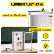 Charger l'image dans la visionneuse de galerie, Amocart 36 Slots Cell Phone Cabinet Silver Aluminum Alloy Pocket Chart Wall Mounted Storage Locker Box for Classroom Office Gym
