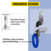 Charger l'image dans la visionneuse de galerie, Amocart Cell Phone Storage Locker 10/20 Slots Acrylic Material w/ Door Locks &amp;Keys Wall-Mounted Cabinet Pocket Office Classroom
