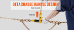 SucceBuy 7100 lbs Ratchet Chain Binder Heavy Duty Secure Load with Anti-skid Handle Tie Down Hauling for Flatbed Truck Trailer