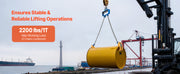 Charger l'image dans la visionneuse de galerie, Amocart 2200LBS Drum Lifting Chain Sling G80 Chain Barrel Lifter with Security Hook Drums Handling Equipment for Crane Forklift

