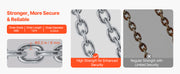 Charger l'image dans la visionneuse de galerie, Amocart 2200LBS Drum Lifting Chain Sling G80 Chain Barrel Lifter with Security Hook Drums Handling Equipment for Crane Forklift
