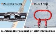 Bild in Galerie-Viewer laden, SucceBuy 3T 5ft Lifting Sling Chain 5/16 inch G80 Lifting Chains with 2 Leg Grab Hooks for Engine Hoist Engine Lift Chain
