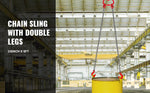 SucceBuy 5FT 8800lbs Lifting Chain Sling Double Leg with Grab Hooks G80 Mn-steel Sling Chain for Engine Hoist Heavy Duty Moving