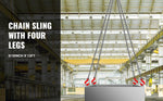 SucceBuy Lifting Chain Sling Lifts 5Tonne 1.5M 3M 4M X 5/16 Inch Heavy Duty With 4 Legs Grade Hooks and Adjuster G80 Alloy Steel