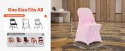 Bild in Galerie-Viewer laden, SucceBuy 50 Pcs Pink Chair Covers Polyester Spandex Chair Cover Stretch Slipcovers Flat-Front Chair Covers for Wedding Party
