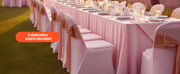 Bild in Galerie-Viewer laden, SucceBuy 50 Pcs Pink Chair Covers Polyester Spandex Chair Cover Stretch Slipcovers Flat-Front Chair Covers for Wedding Party
