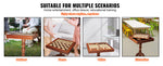 Amocart 18 Inch 3-IN-1 Chess Checkers Backgammon Table Set Premium Wooden Chess Table Deluxe Combo Game Table Furniture Set