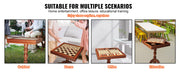 Charger l'image dans la visionneuse de galerie, Amocart 18 Inch 3-IN-1 Chess Checkers Backgammon Table Set Premium Wooden Chess Table Deluxe Combo Game Table Furniture Set
