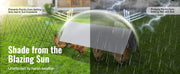Charger l'image dans la visionneuse de galerie, Amocart Chicken Tunnels 157.5 x 39.4 x 24.2 in Chicken Tunnels for Yard Portable Chicken Tunnels for Outside Corner Frames
