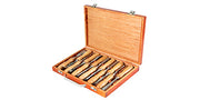 Bild in Galerie-Viewer laden, Amocart 12PCS Wood Carving Hand Chisel Set Lathe Knife DIY Turning Woodworking Professional Gouges Woodcraft Carpentry Tools
