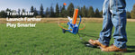 SucceBuy Clay Target Thrower Max 50/75-80 Clays 55 Yards Automatic on Wheels with Adjustable Foot Pedal Pull Handle for Shooting