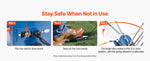 SucceBuy Clay Target Thrower Max 50/75-80 Clays 55 Yards Automatic on Wheels with Adjustable Foot Pedal Pull Handle for Shooting