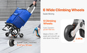 Bild in Galerie-Viewer laden, Amocart 36L Folding Shopping Cart Stair Climbing Handcart with Wheels &amp; Oxford Cloth Bag Hand Truck for Grocery Laundry Storage
