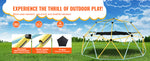 Amocart Climbing Dome 6/8/10/12FT Geometric Dome Climber Hammock Swing Jungle Gym Climbing Grip Outdoor Backyard Play Equipment
