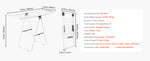 Amocart Clothes Drying Rack Foldable Laundry Dryer Rack with Sock Clips Metal Height Adjustable Drying Racks for Outdoor&Indoor
