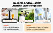 Load image into Gallery viewer, Amocart CO2 Tank 10 lbs New Aluminum Alloy Cylinder CO2 Air Tank with Light Spray Coating DOT Approved Cylinder for Draft Beer
