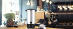 Amocart 50 Cups Commercial Coffee Urn Stainless Steel Large Coffee Dispenser 1000W Electric Coffee Maker Urn For Quick Brewing