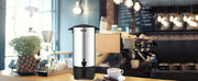 Bild in Galerie-Viewer laden, Amocart 50 Cups Commercial Coffee Urn Stainless Steel Large Coffee Dispenser 1000W Electric Coffee Maker Urn For Quick Brewing

