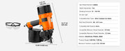 Bild in Galerie-Viewer laden, Amocart Coil Siding Nailer CN65 CN55 CN70 CN83 CN90 Pneumatic Siding Nail Gun Pallet Making Coil Nailer 70-120PSI Air Nailer
