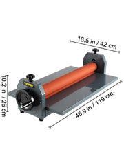 Bild in Galerie-Viewer laden, Amocart 39.3"x0.71" Manual Cold Roll Laminator Machine Document Plasticizer Fits for Poster Painting Photo Book Cover A3 A4
