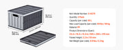 Load image into Gallery viewer, SucceBuy 2/3Packs 65L Plastic Collapsible Storage Bins Stackable Folding Crates Containers Space-Saving Basket for Home Organize
