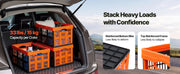 Load image into Gallery viewer, SucceBuy 45L 6PCS Plastic Collapsible Storage Bins with Handles Stackable Folding Storage Crates Containers for Home Organizing
