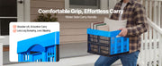 Bild in Galerie-Viewer laden, Amocart 25L 3PCS Plastic Stackable Storage Bins Collapsible Folding Storage Containers Space-Saving Baskets for Home Organizing
