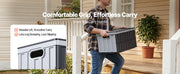 Bild in Galerie-Viewer laden, Amocart 2/3Packs 65L Plastic Collapsible Storage Bins Stackable Folding Crates Containers Space-Saving Basket for Home Organize
