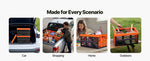 Amocart 45L 6PCS Plastic Collapsible Storage Bins with Handles Stackable Folding Storage Crates Containers for Home Organizing