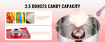 Amocart Electric Cotton Candy Machine Candy Floss Maker Commercial Cotton Candy Machine with Stainless Steel Bowl Sugar Scoop