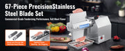 Charger l'image dans la visionneuse de galerie, Amocart Commercial Meat Tenderizer Heavy Duty 304 Stainless Steel Kitchen Tool with Meat Tong Cleaning Brush and Meat Machine
