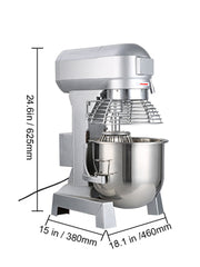Charger l'image dans la visionneuse de galerie, Amocart 10-30L Electric Dough Machine Stainless Steel Commercial Cream Egg Whisk Mixer Processor Kitchen Food Stand Blender
