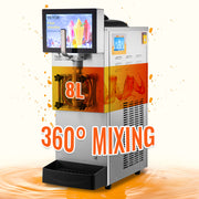 Charger l'image dans la visionneuse de galerie, Amocart 8L / 2.1 Gal Slushy Margarita Machine Single Bowl Smoothie Frozen Drink Beverage Dispenser Slushie Maker for Restaurant
