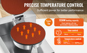 Charger l'image dans la visionneuse de galerie, Amocart Electric Ice Cream Cone Maker Commercial Non-Stick Stainless Steel Egg Roll Mold with Temperature and Time Control
