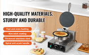 Charger l'image dans la visionneuse de galerie, Amocart Electric Ice Cream Cone Maker Commercial Non-Stick Stainless Steel Egg Roll Mold with Temperature and Time Control
