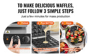 Bild in Galerie-Viewer laden, SucceBuy Electric Waffle Maker 25PCS Mini Dutch Pancake Maker Dorayaki Machine Waffreras Kitchen Home Appliance Snack Gaufriers
