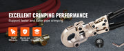 Bild in Galerie-Viewer laden, Amocart Copper Press Tool Tube Fittings Crimping Kit Pro Press Crimper w/ 1/2" 3/4" 1" Quick Change Jaws 360° Rotatable Crimper
