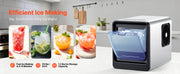 Charger l'image dans la visionneuse de galerie, Amocart Countertop Ice Maker 33 44 lbs per Day Self-Cleaning Portable Machine w/Scoop Drawer-Style Ice Access Ice-Making Machin
