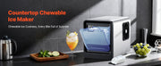 Charger l'image dans la visionneuse de galerie, Amocart Countertop Ice Maker 33 44 lbs per Day Self-Cleaning Portable Machine w/Scoop Drawer-Style Ice Access Ice-Making Machin
