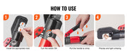 Load image into Gallery viewer, Amocart AWG12-2/0 Crimping Tool Copper And Aluminum Terminal Battery Lug Hydraulic Crimper,with a Cutting Pliers, Gloves
