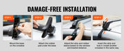 Bild in Galerie-Viewer laden, Amocart 155LBS Roof Rack Crossbar Adjustable Aliuminum Roof Rail Crossbar Retractable Baggage Luggage Carrier Top Roof Crossbar
