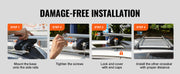 Charger l'image dans la visionneuse de galerie, Amocart Roof Rack Crossbar Adjustable Aliuminum Roof Rail Crossbar Baggage Luggage Carrier 200 LBS Top Roof Crossbar Silver
