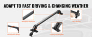 Bild in Galerie-Viewer laden, Amocart 155LBS Roof Rack Crossbar Adjustable Aliuminum Roof Rail Crossbar Retractable Baggage Luggage Carrier Top Roof Crossbar
