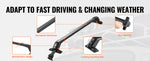 SucceBuy 155LBS Roof Rack Crossbar Adjustable Aliuminum Roof Rail Crossbar Retractable Baggage Luggage Carrier Top Roof Crossbar