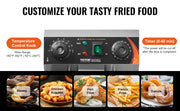 Charger l'image dans la visionneuse de galerie, Amocart Commercial Deep Fryer Electric Countertop Fryer with Basket Stainless Steel Single Oil Fryer with Time &amp; Temp Control
