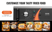 Load image into Gallery viewer, Amocart Commercial Deep Fryer 3000W Electric Turkey Fryer with Basket 30.6Qt Single Tank Countertop Stainless Steel Deep Fryers
