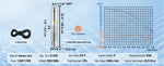 SucceBuy Deep Well Submersible Pump 0.5/1/1.5/2/3 HP 230V/60Hz Stainless Steel Water Pumps for Industrial, Irrigation & Home Use