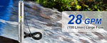SucceBuy Deep Well Submersible Pump 0.5/1/1.5/2/3 HP 230V/60Hz Stainless Steel Water Pumps for Industrial, Irrigation & Home Use