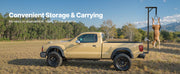 Charger l'image dans la visionneuse de galerie, Amocart 300 lbs Truck Hitch Game Hoist Hunting Deer Hoist with Adjustable Height Gambrel Winch for Skinning &amp; Cleaning Game
